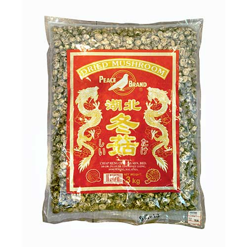 Peace Brand Dried Mushroom (White Flower Mushroom)<br/>白鸽牌湖北冬菇(白花菇)
