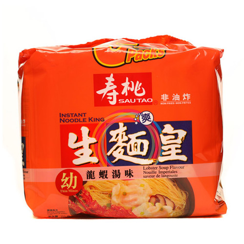 Sau Tao Brand Instant Noodle King Lobster Soup Flavour<br/>寿桃牌生面皇(幼)<br/>(龙虾汤味)