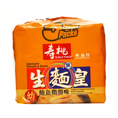 Sau Tao Brand Instant Noodle King Abalone & Chicken Soup Flavour <br/>寿桃牌生面皇(幼)<br/>(鲍鱼鸡汤味)