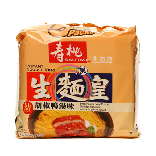 Sau Tao Brand Instant Noodle King Pepper Duck Soup Flavour <br/>寿桃牌生面皇(幼)<br/>(胡椒鸭汤味)