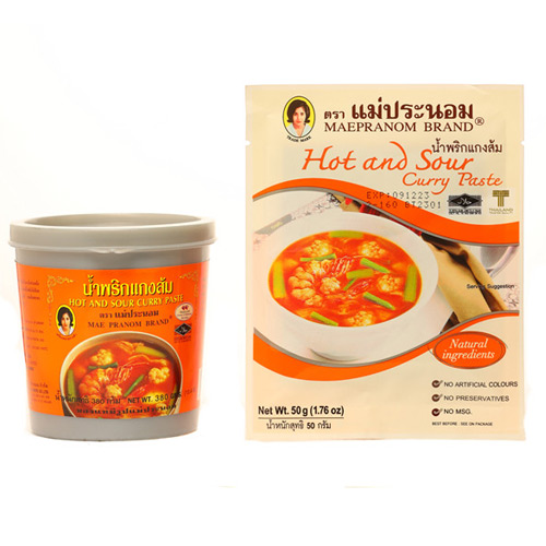 Mae Pranom Brand Hot & Sour Curry Paste  <br/>夜巴侬牌清酸辣酱汤料