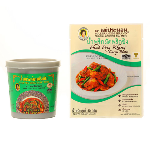 Mae Pranom Brand Prig Khing Curry Paste  <br/>夜巴侬牌甜辣干炒酱料
